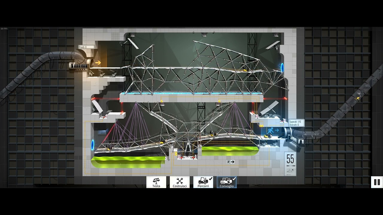Bridge Constructor Portal - Level 55 - YouTube