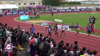 Châteauroux 2016 : Finale 100 m Cadets (Paul Tritenne en 10''74)