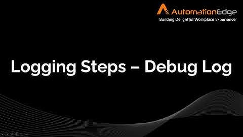 Logging - Debug Log