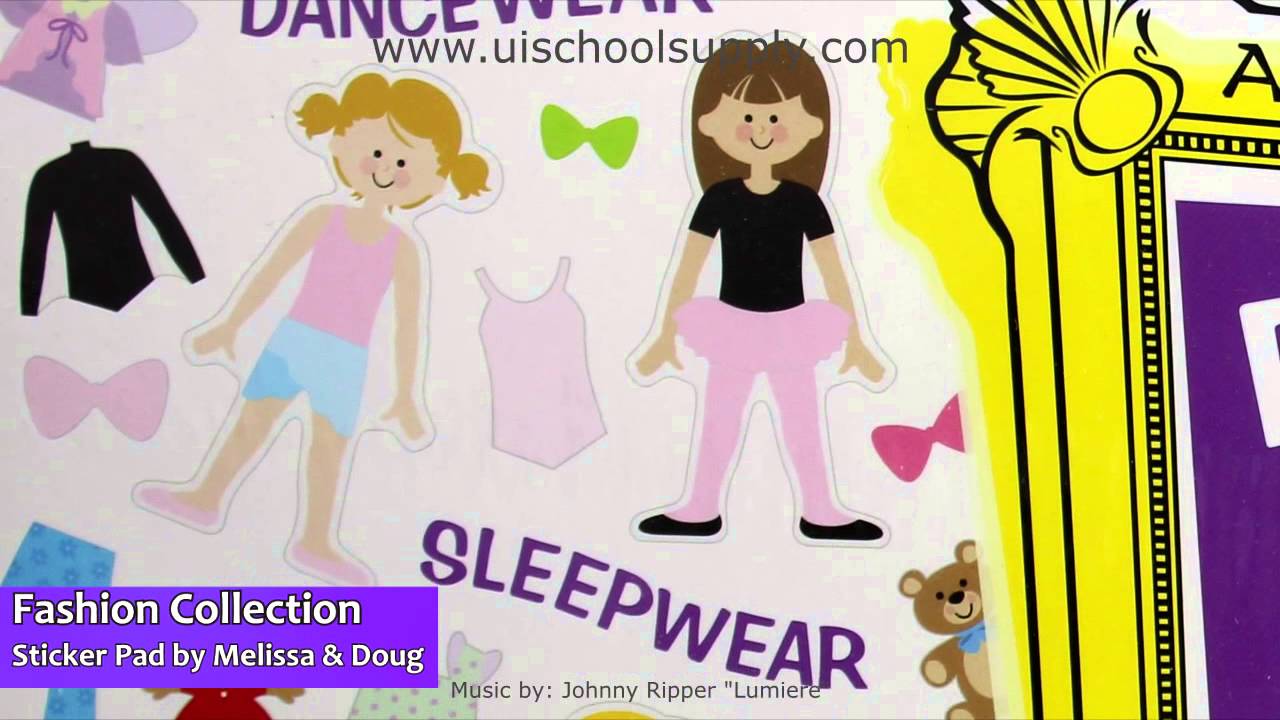 melissa and doug fashion sticker collection