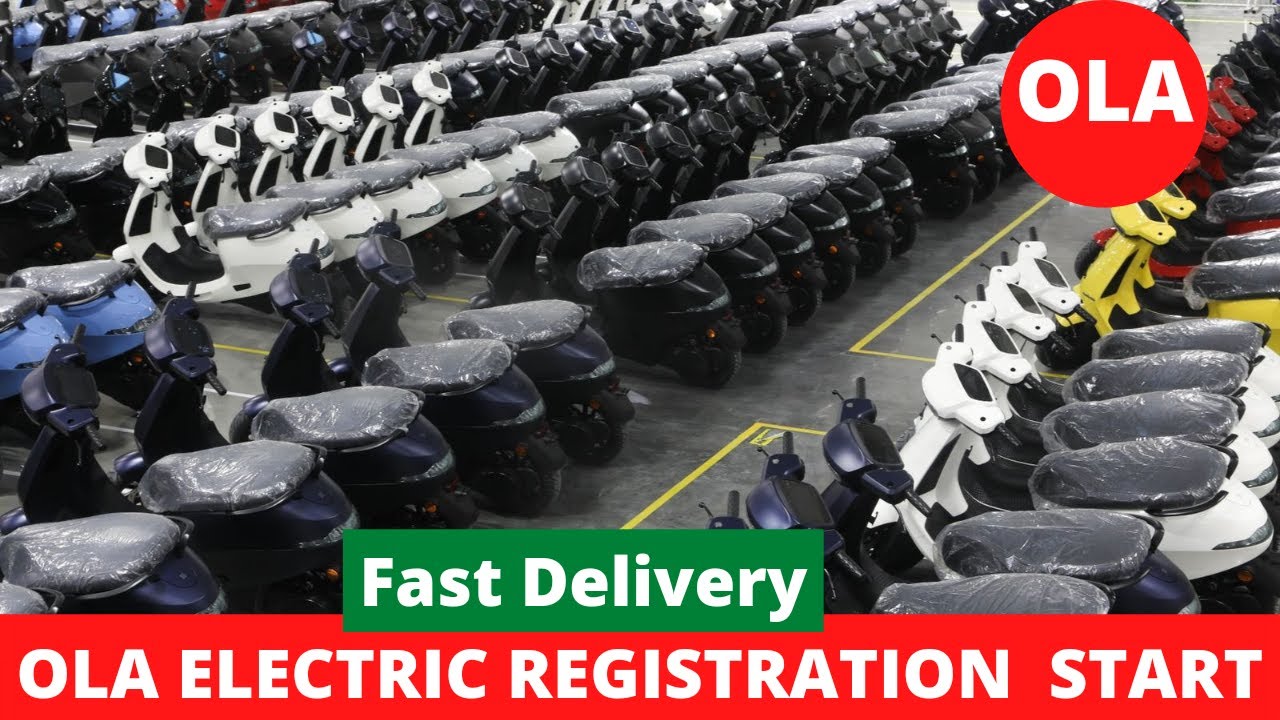 OLA ELECTRIC SCOOTER REGISTRATION START FAST DELIVERY OLA SCOOTER TRAVELEV OLAS1PRO YouTube