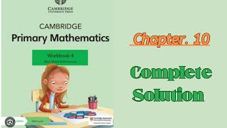 Cambridge Primary Maths Workbook 4 Chapter 10 | Collecting & Recording Data | Full Solutions"
