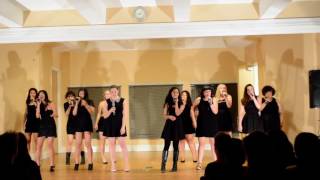 Shakira Medley - Stanford Counterpoint Spring Show 2016
Shakira Medley - Stanford Counterpoint Spring Show 2016
Songs: Whenever, Wherever, Hips Dont Lie, Loca by Shakira
Arrangement: Holly Sewell
Soloists: Robin (RJ) Willscheidt and Anu Rajan
Vocal Percussion: Vivian Ho
Sound: James Ordner
Recording: Holly Sewell
Stanford Counterpoint is Stanford University’s second-oldest a cappella group and its only all-female group. Contact us at http://www.counterpointacappella.com/contact/ Shakira Medley - Stanford Counterpoint Spring Show 2016