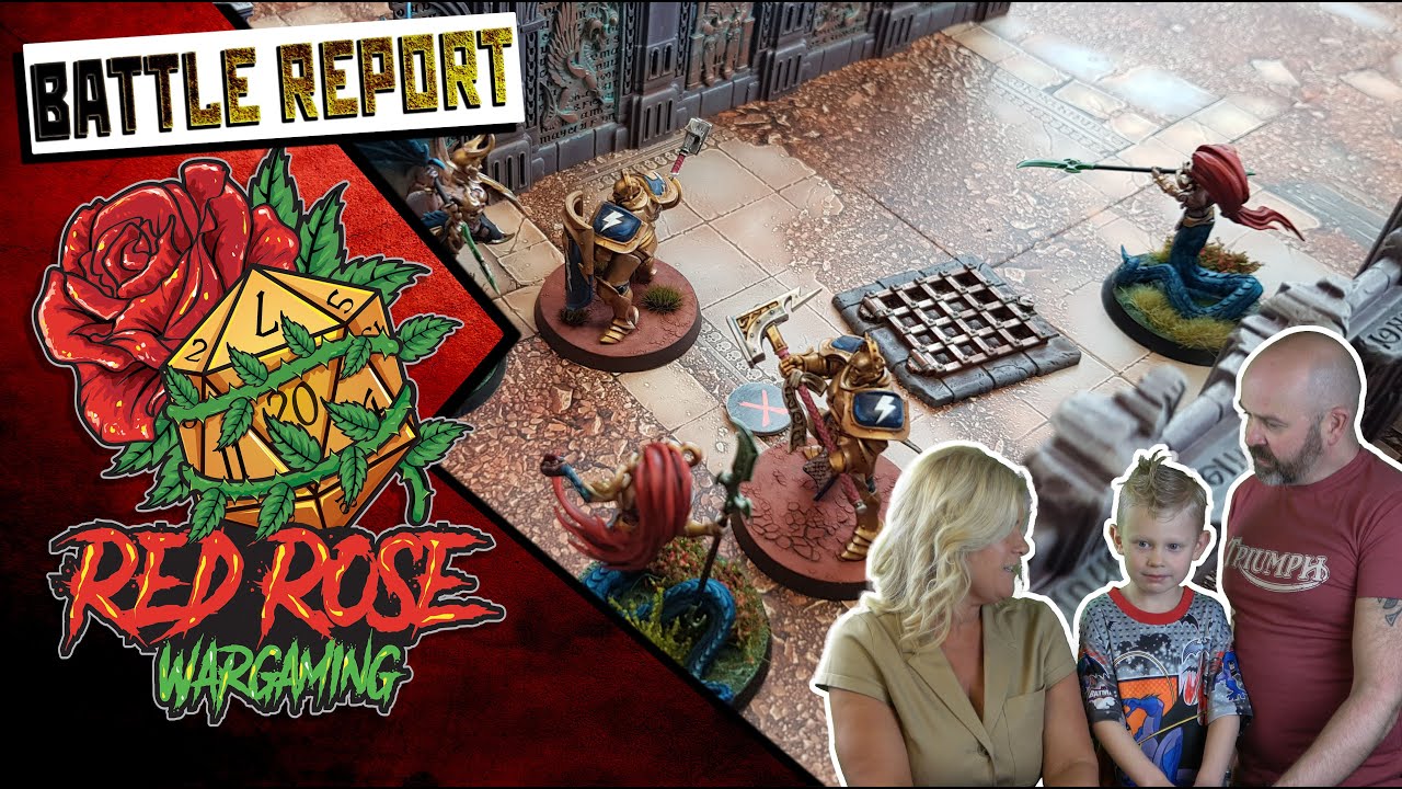 WARCRY Battle Report - Can Jane beat a 7 year old? Stormcast Warrior Chamber vs Daughters of Khaine