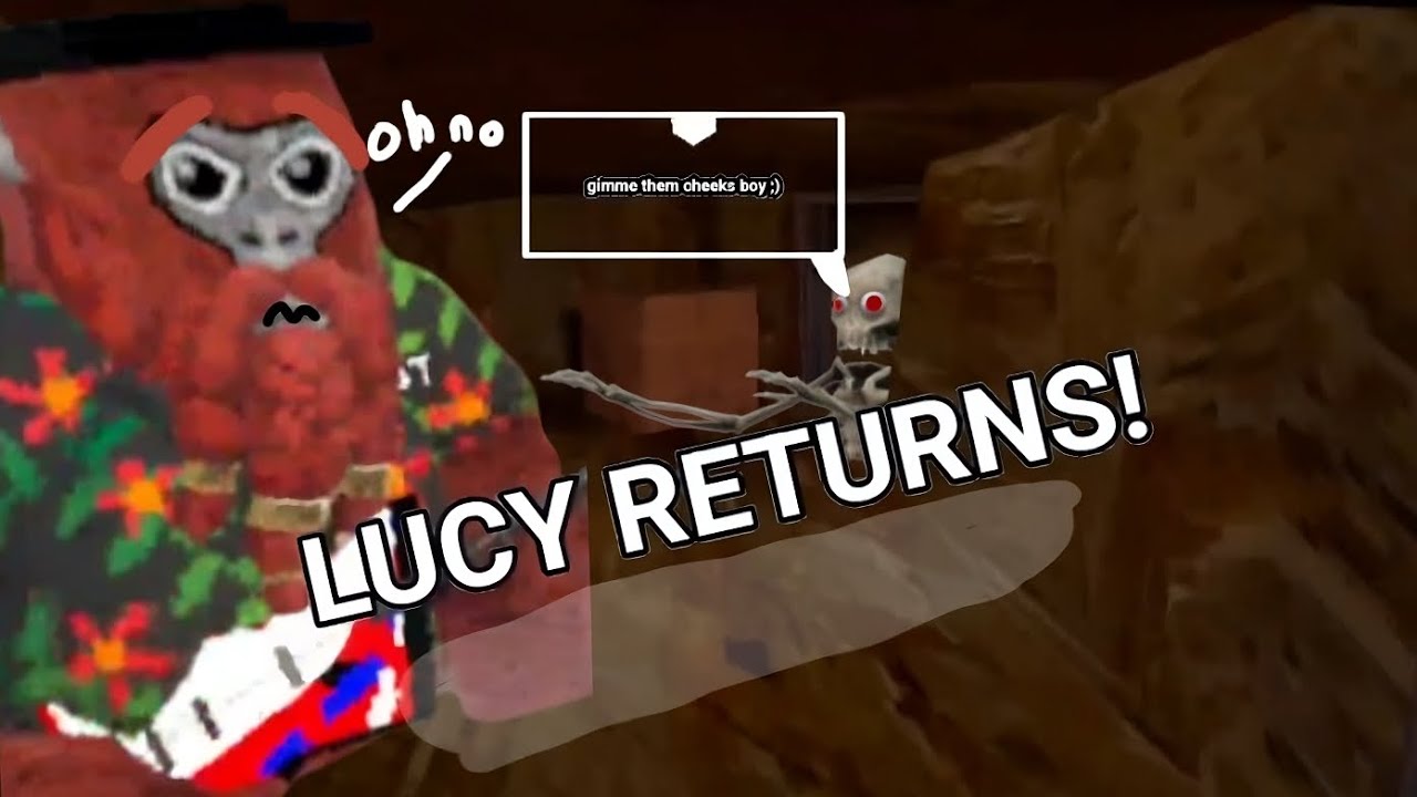 LUCY IS TRYING TO EAT MY CHEEKS (gorilla tag) YouTube