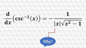 Derivative of arccsc(x)