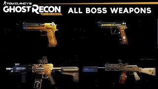 Ghost Recon Wildlands - All Boss Weapons (All Special Weapons Unlocked) with Gameplay