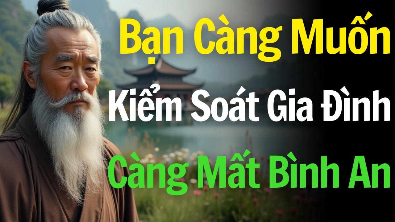 Bạn Càng Muốn Kiểm Soát Gia Đình, Càng Mất Bình An. - TRÍCH DẪN ĐỘNG LỰC KHÔN NGOAN