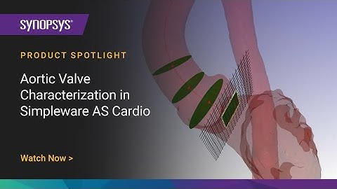 Heart Valve Characterization in Simpleware AS Cardio | Synopsys