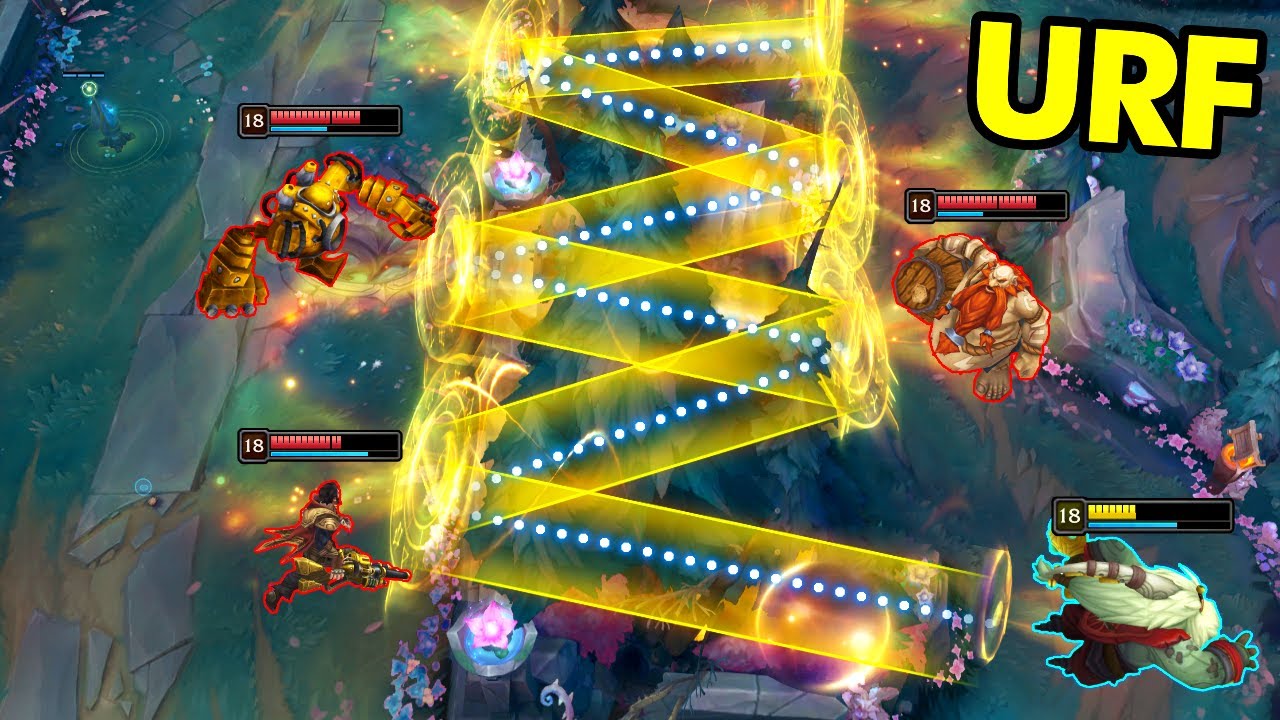 URF FUN MOMENTS 2025 (Cannon Tricks, 30x Jhin Traps, 1v9 Katarina...)