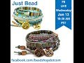 FB Live beadshop.com Just Bead with Kate, Karen and Emily