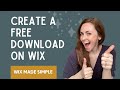 Create an Instant Download Offer on Wix using Ascend