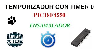 Timer 0 of the PIC18F4550 in assembler | LED blinking ⏳⏳