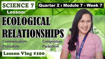 SCIENCE 7. Q2 Module 7. Ecological Relationships
