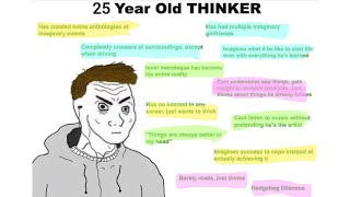 A look into the 25 year old thinker