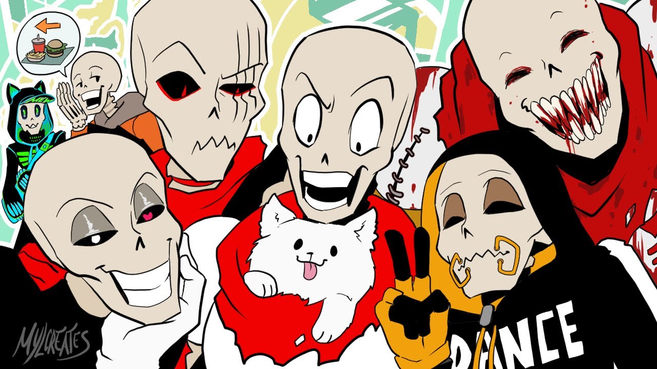 Skeleton Bone Dance ☆[Pacman Ghost Girl Dance Undertale Parody]☆