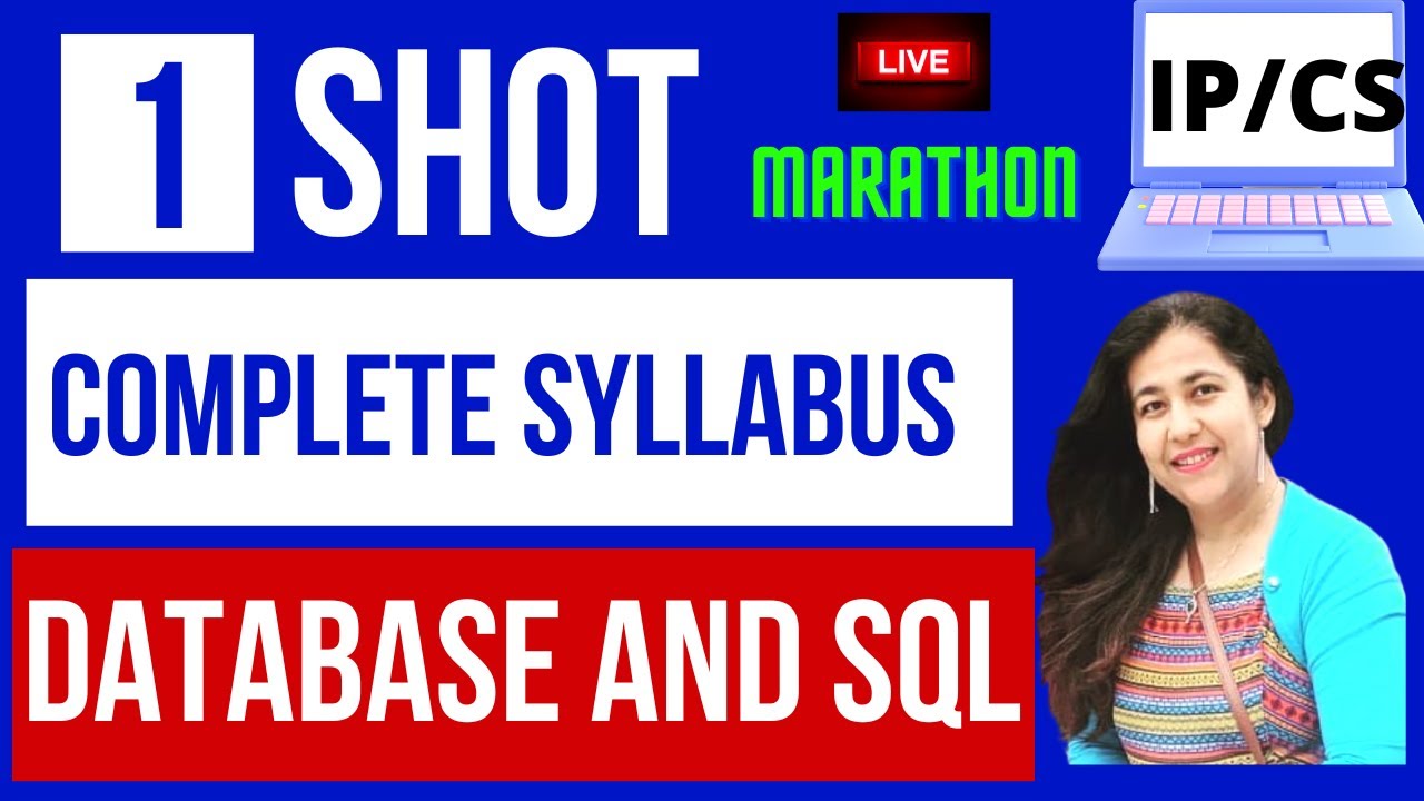 Database concepts sql complete syllabus live marathon computer