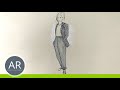 Mode-Zeichnungen auffallend gut skizzieren. Mode-Illustrationen für deine Modedesign Bewerbungsmappe