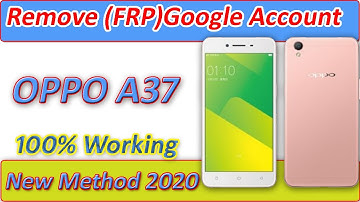 Oppo A37fw FRP Lock Google Account Bypass Without PC 100% Done I 2020