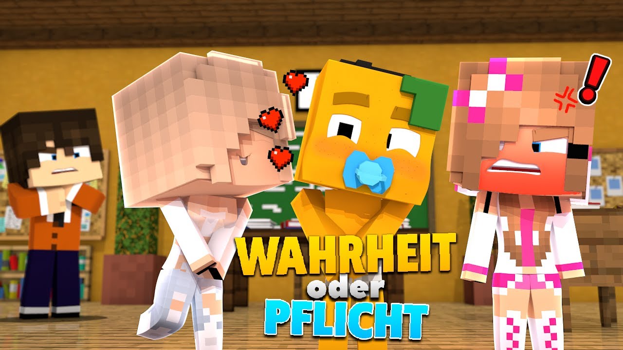 KIND SPIELT IN SCHULE WAHRHEIT ODER PFLICHT IN MINECRAFT! 💋