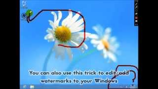 How To Editremove Watermark From Any Registeredun-Registered Version Of Windows