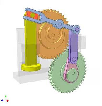 Cam and gear mechanism 5