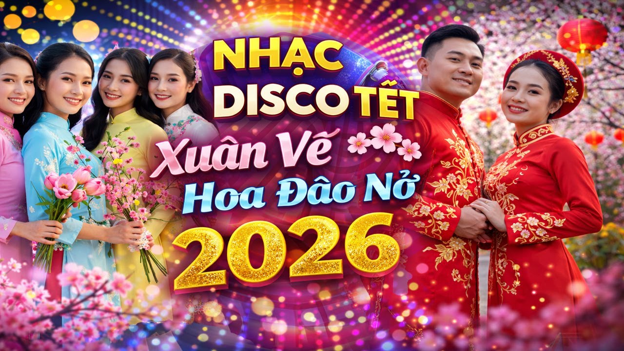 Nhạc Disco Tết Xuân Về Hoa Đào Nở 2026 🌸 Nonstop Disco Tết 2026 Sôi Động | Nhạc Xuân Remix Hay Nhất