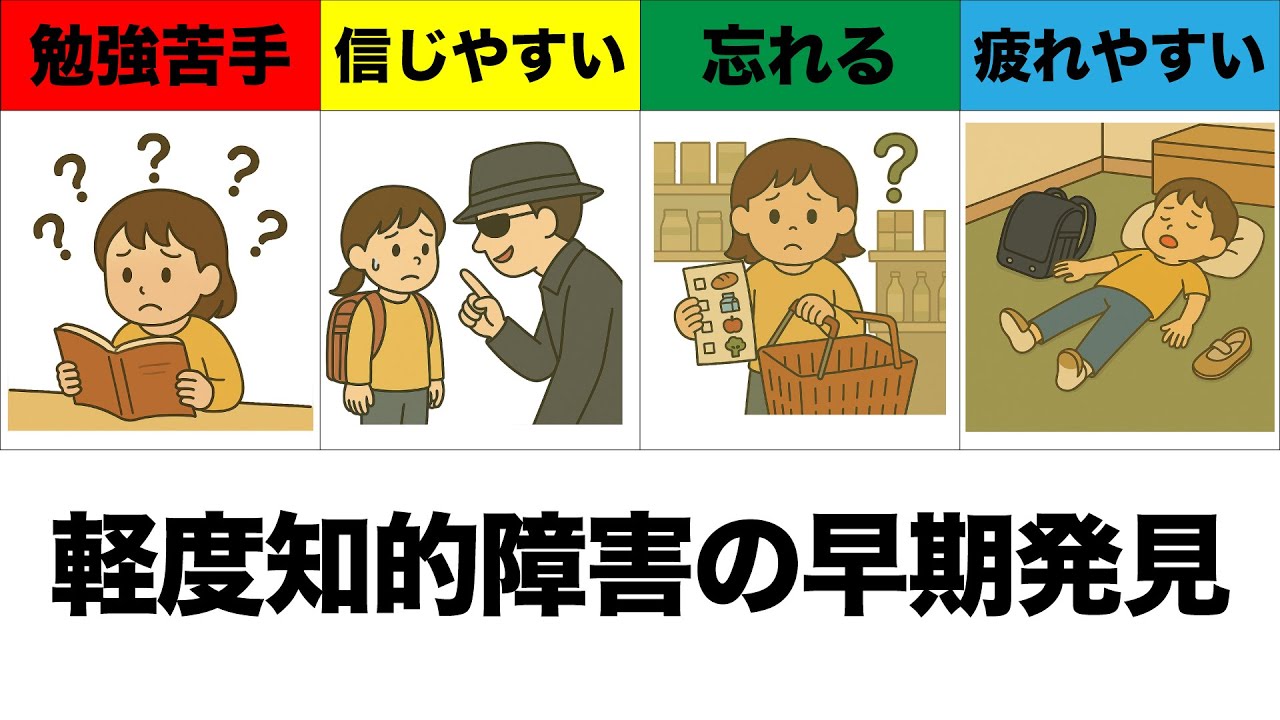 【知的障害】軽度知的障害を早期発見するサイン（騙されやすい、信じやすい、疲れやすい、発達障害との併発など）