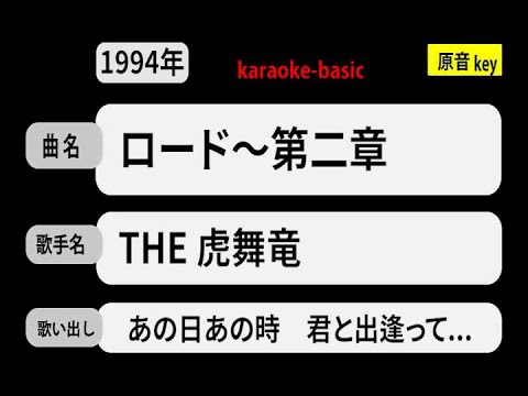 カラオケ，　ロード～第二章， THE 虎舞竜