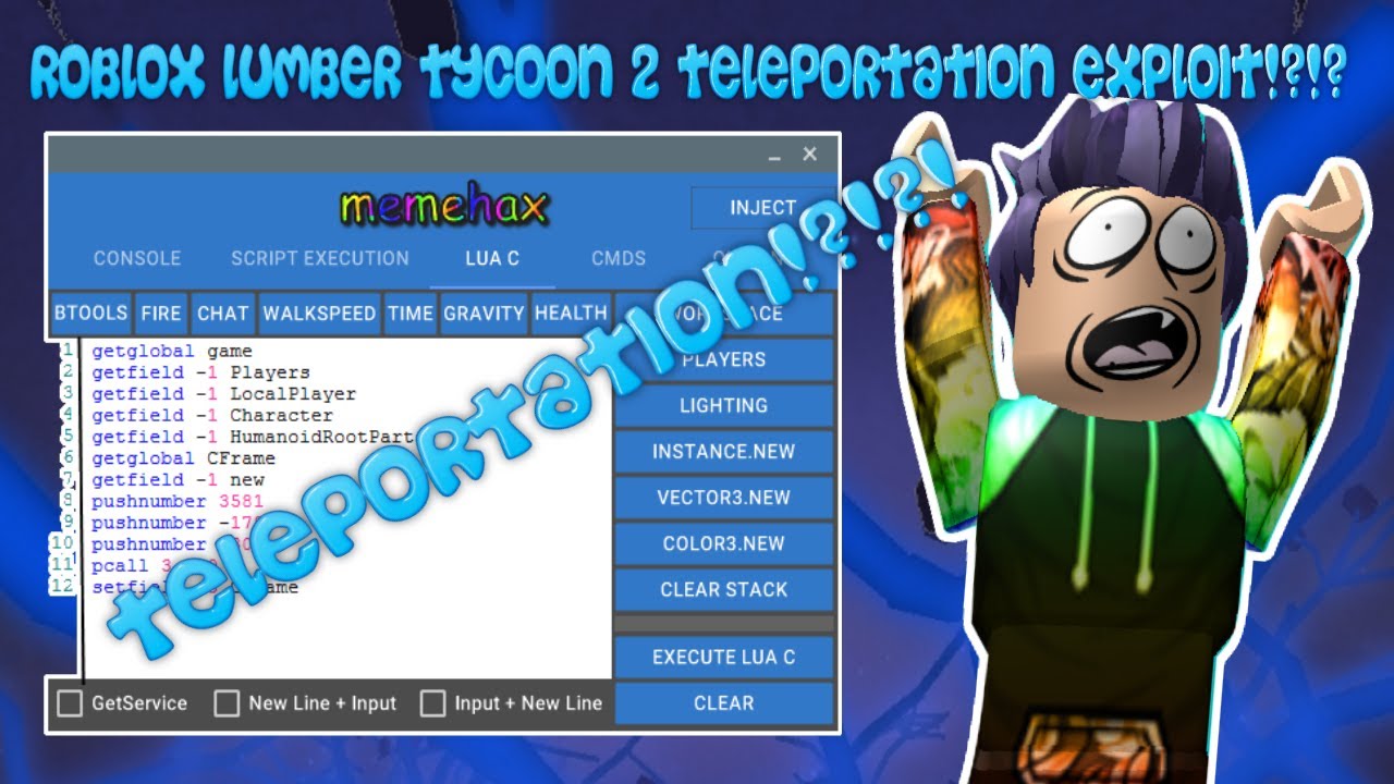 Roblox Memehax Lumber Tycoon 2 Teleportation Exploit Hack Unpatchable Youtube - u0e42 u0e1b u0e23 roblox hackexploit u0e42 u0e1b u0e23 u0e41