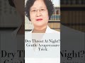 Dry Throat At Night? Gentle Acupressure Trick