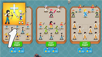 Merge Stickman Warrior Gameplay Walkthrough Part 1 - Level 16 ~ 29 (Android, IOS)