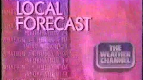 The Weather Channel - Local forecast intro - 1995