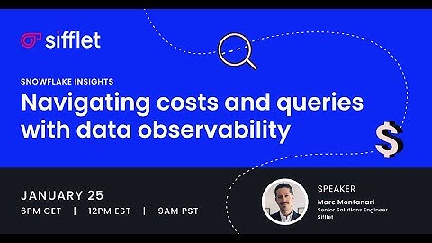 Data Observability for Snowflake Cost Optimization