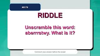 One Minute Guess the Answer Riddle #0179 screenshot 1