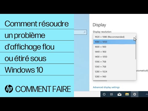 Comment résoudre un problème d'affichage flou ou étiré sous Windows 10 | Ordinateurs HP | @HPSupport