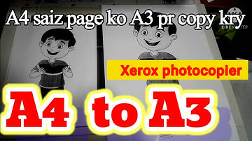 A3 to A4 | A4 to A3 | Xerox 5855,  5875 ,5890 | Xerox