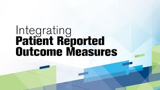 Patient Reported Outcomes Measures