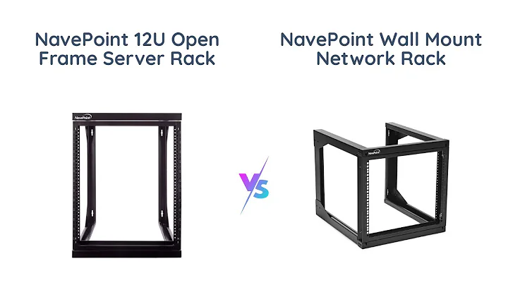 NavePoint 12U vs 9U Open Frame Server Rack Comparison