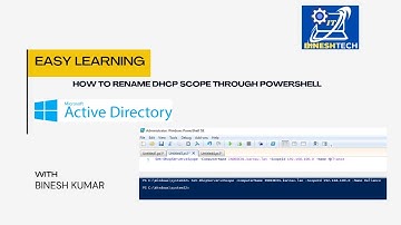 Rename DHCP Scope through  PowerShell