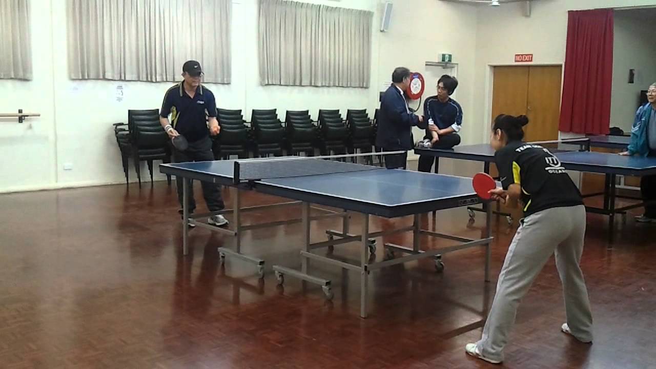 Table Tennis Practice Miao Miao vs Frankie Lee 李清 Long pimple OX vs