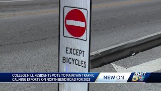 College Hill residents vote to maintain traffic calming efforts on North Bend Road