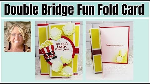🔴Double Bridge Pop up Fun Fold Card