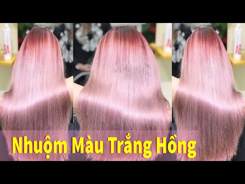 Hướng Dẫn Nhuộm Màu Trắng Hồng Trên Nền Tóc Đỏ | Kevin Huy