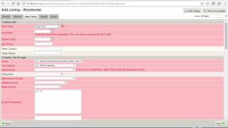 Celebrity FlexMLS Listing Input Tutorial Profile