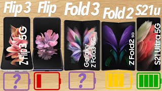 Samsung Galaxy Z Flip 3 & Fold 3 ULTIMATE Battery & Charging Test!