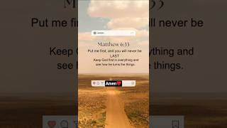 God First God Loves You First Priority