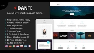Download 'Dante' - Responsive Multi-Purpose WordPress Theme