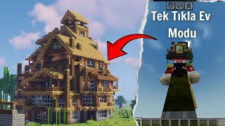 Tek Tıkla Ev Modu MCPE 1.20+ || Evler Modu Mcpe 1.20+