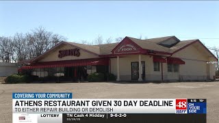 Shoney’s in Athens given 30-day ultimatum to address safety concerns or face demolition